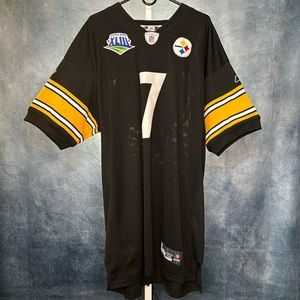 Pittsburgh Steelers Jersey Ben Roethlisberger Reebok 56 NFL Black Size 3 XL